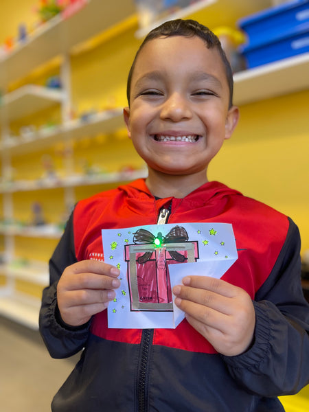 Winter Holiday DIY Light-Up Circuit Cards